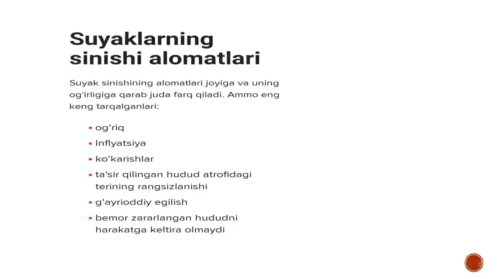 Suyak sinishi 4