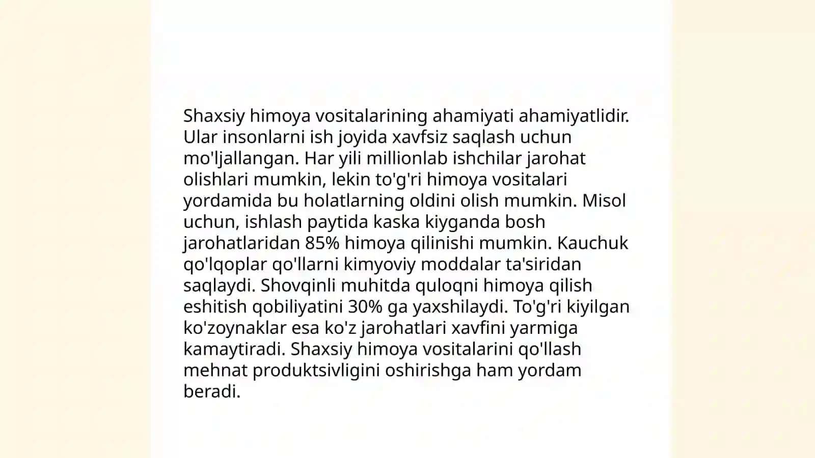 Shaxsiy himoya vositalari 4