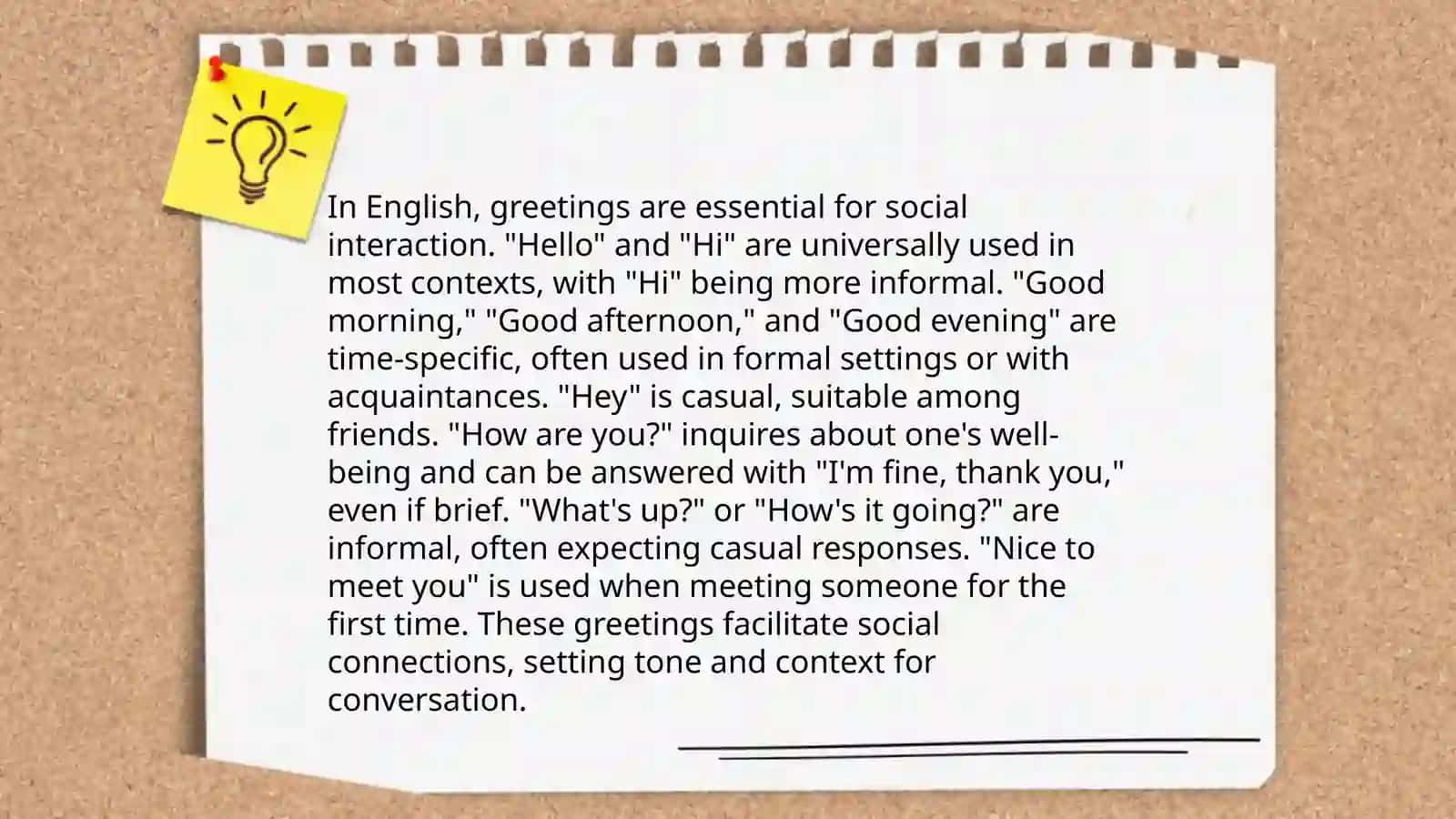 Language and culture in English classrooms: greetings 4