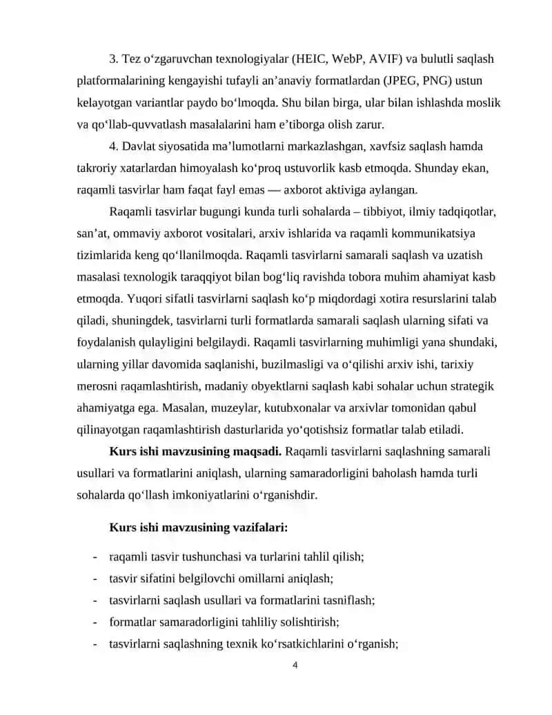 Kompyuter grafikasi va veb dizayn kurs ishi 4