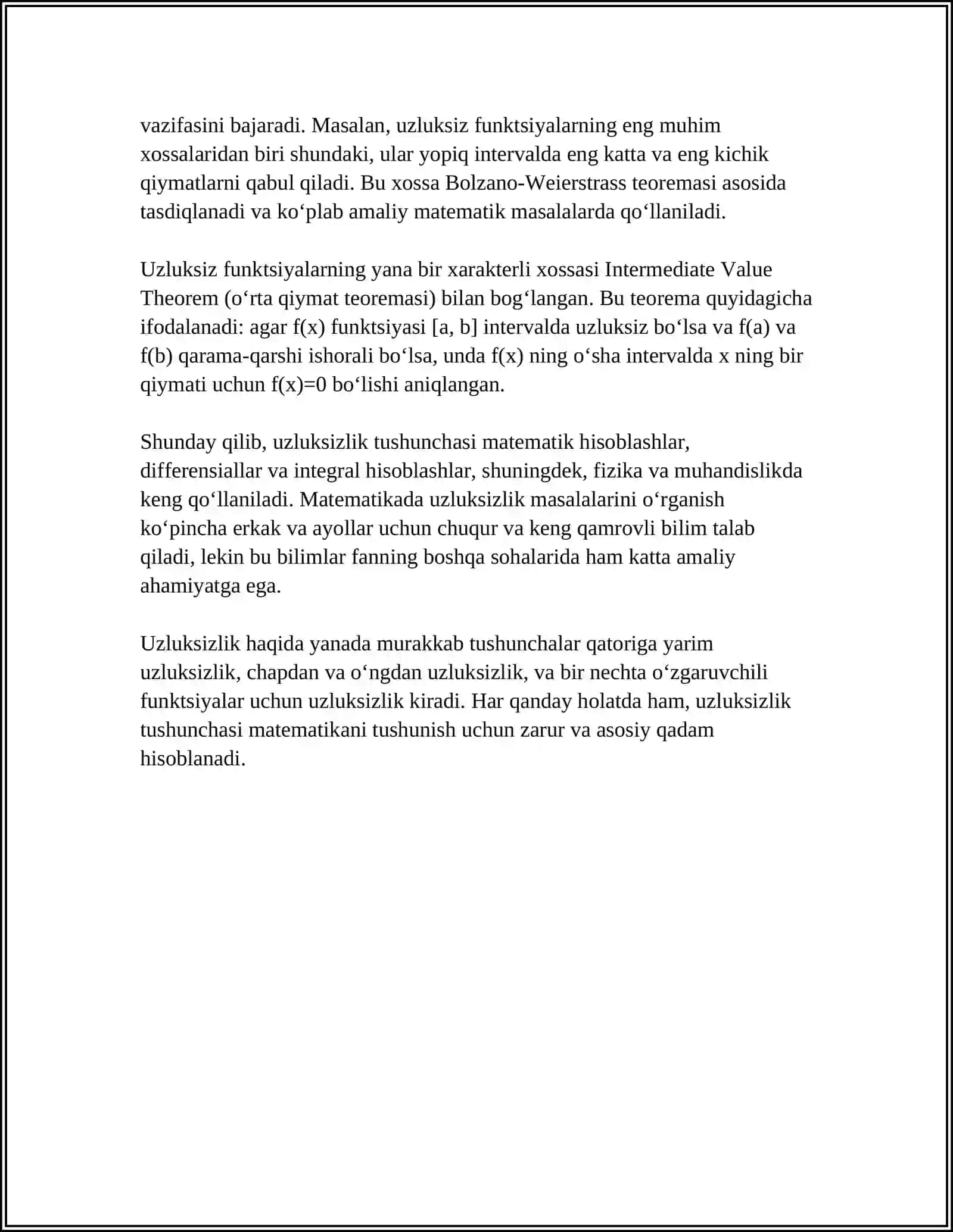 FUNKSIYANING UZLUKSIZLIGI 4