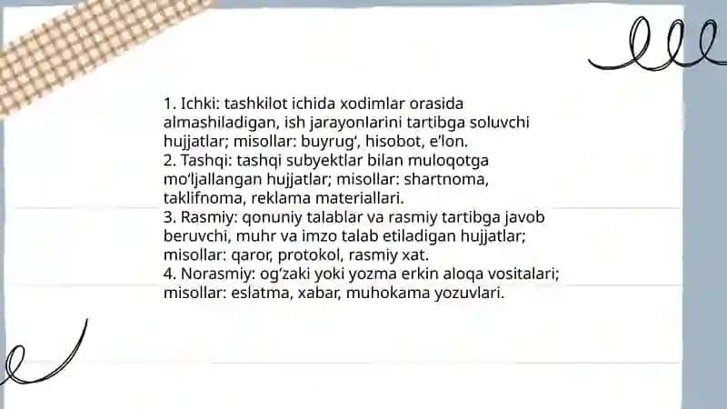 Muloqot axborot hujjatlari 4