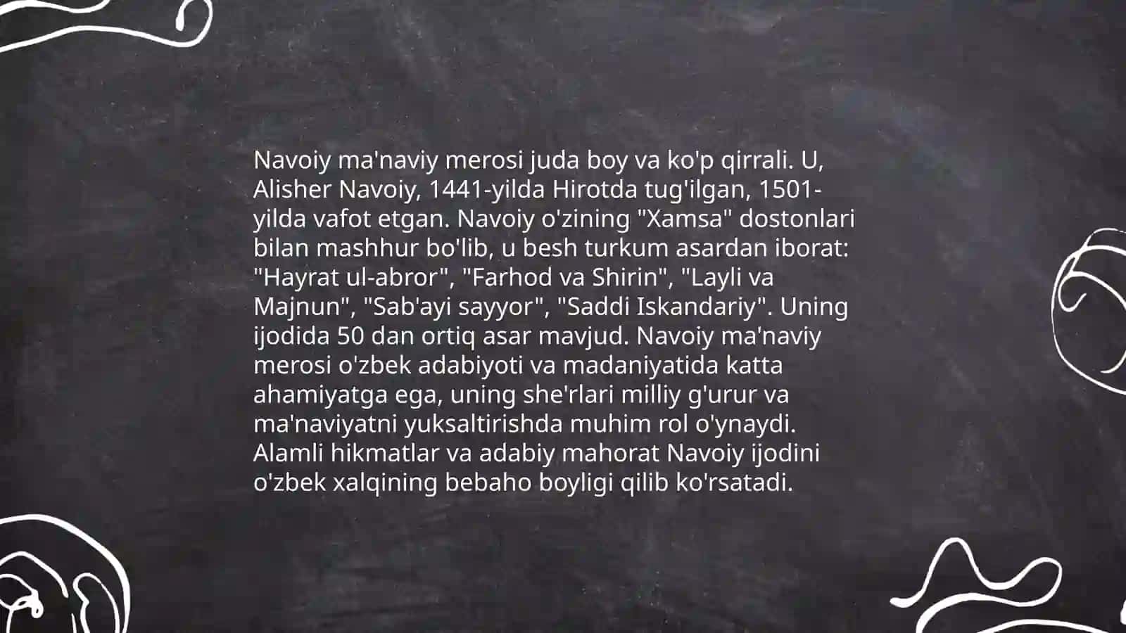 Alisher Navoiy hayoti va ijodi 4