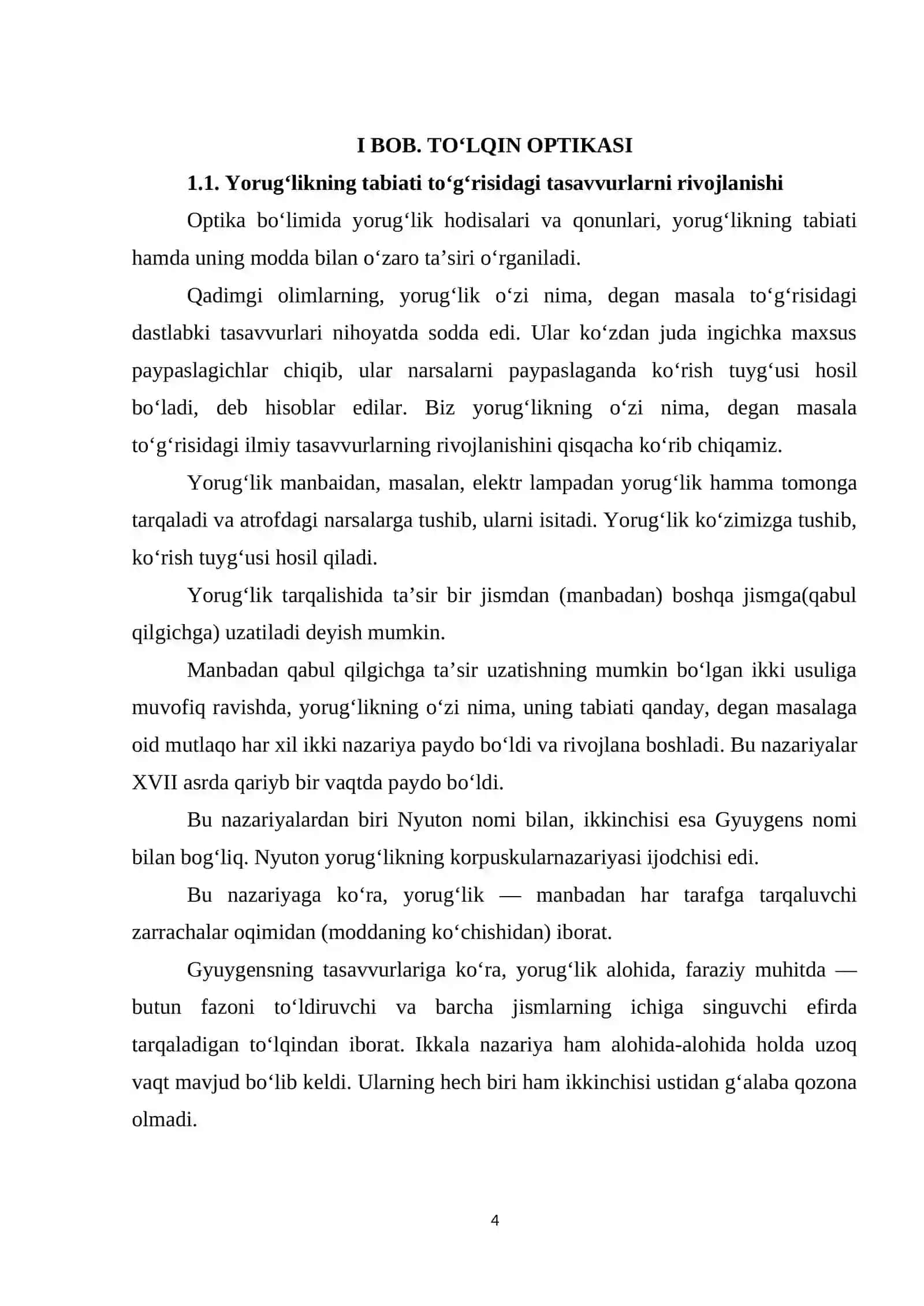 Yorug‘likning TO‘LQIN XOSSALARI 4
