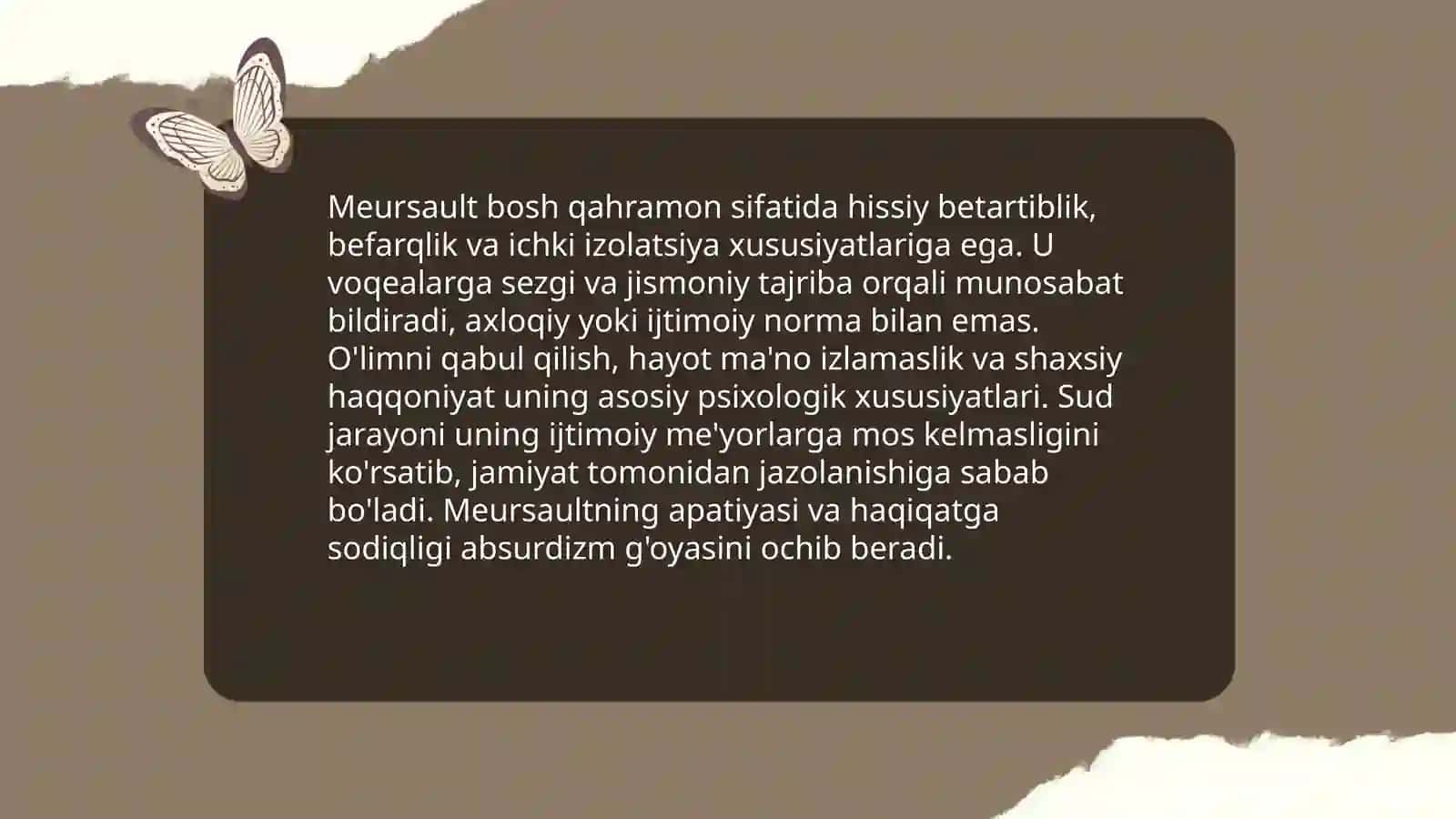 "Begona" romani: qisqacha mazmuni 4