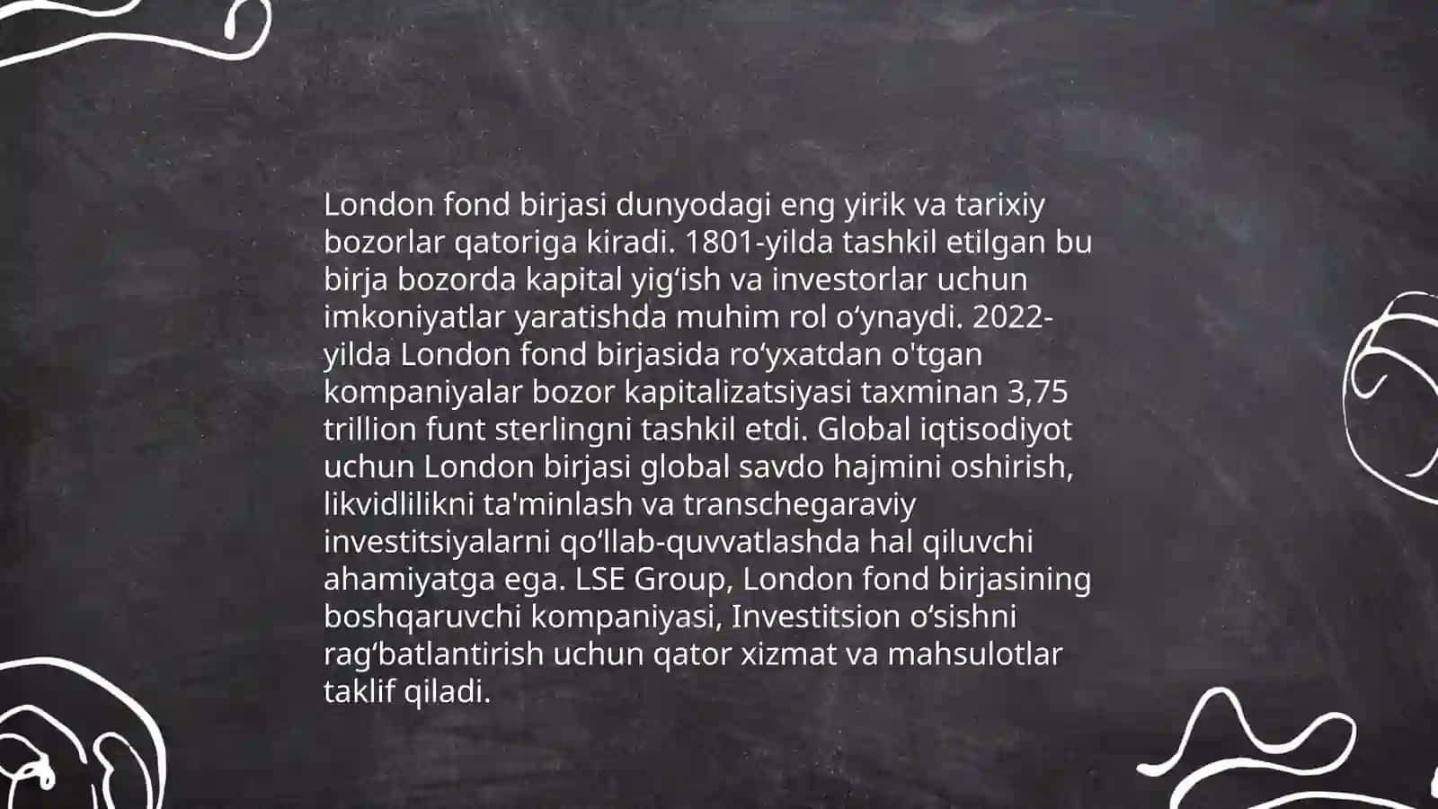 London fond birjasi 4