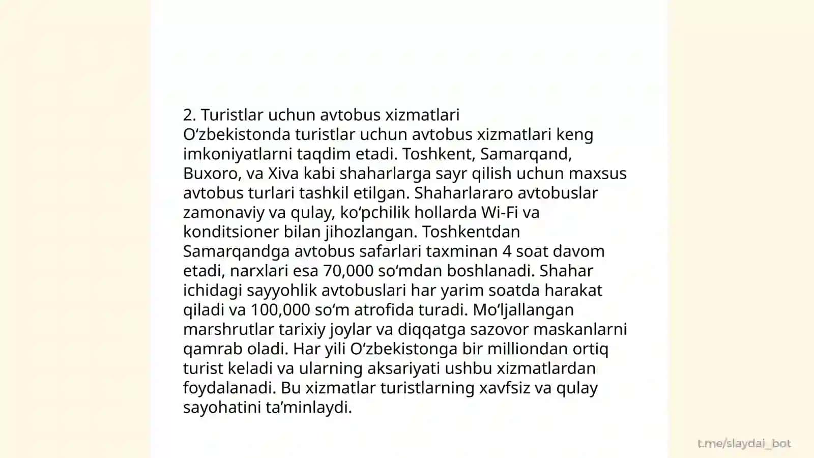 Turizm Transport Xizmatlari 4