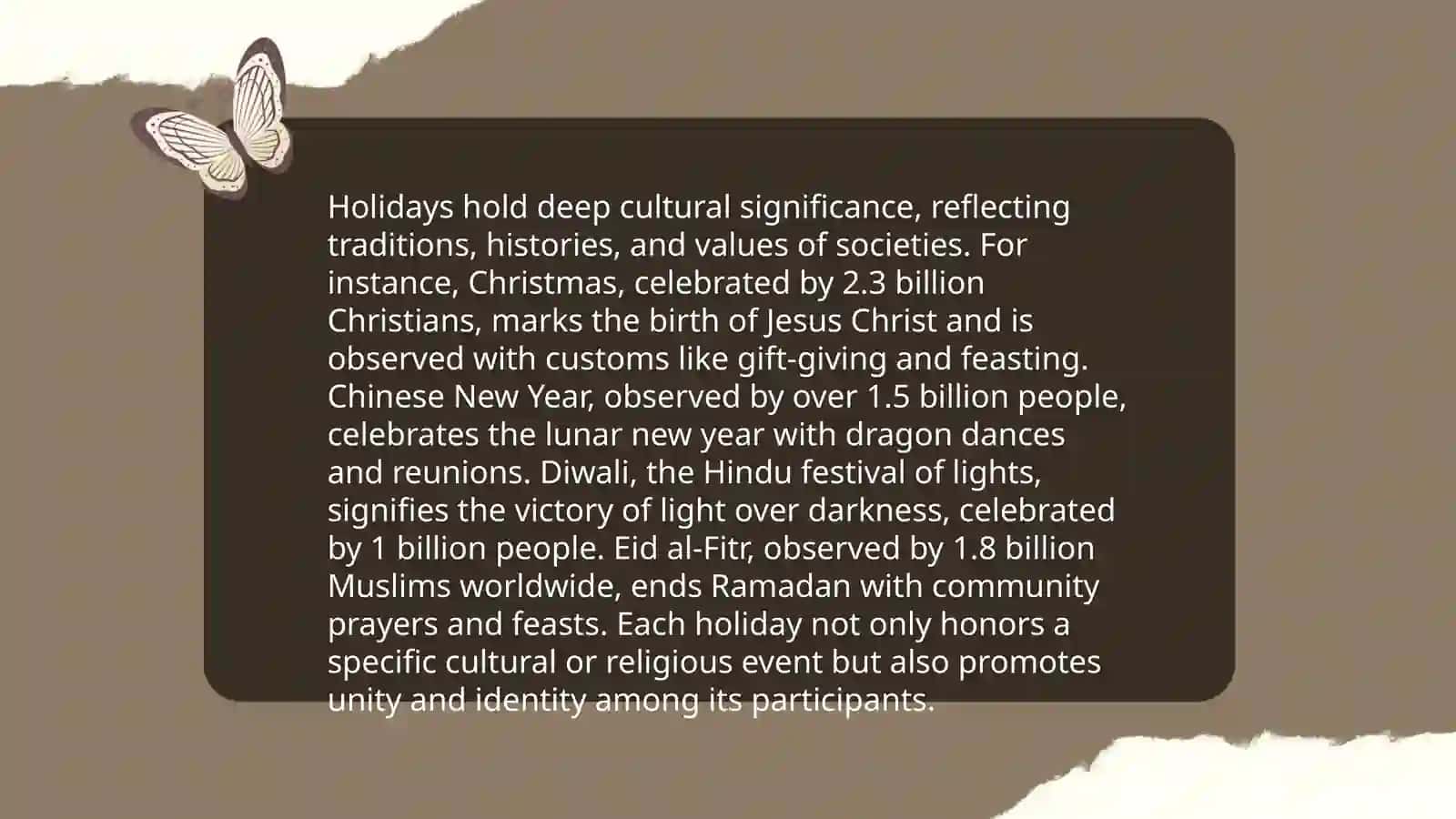 Presentation about Holidays 4