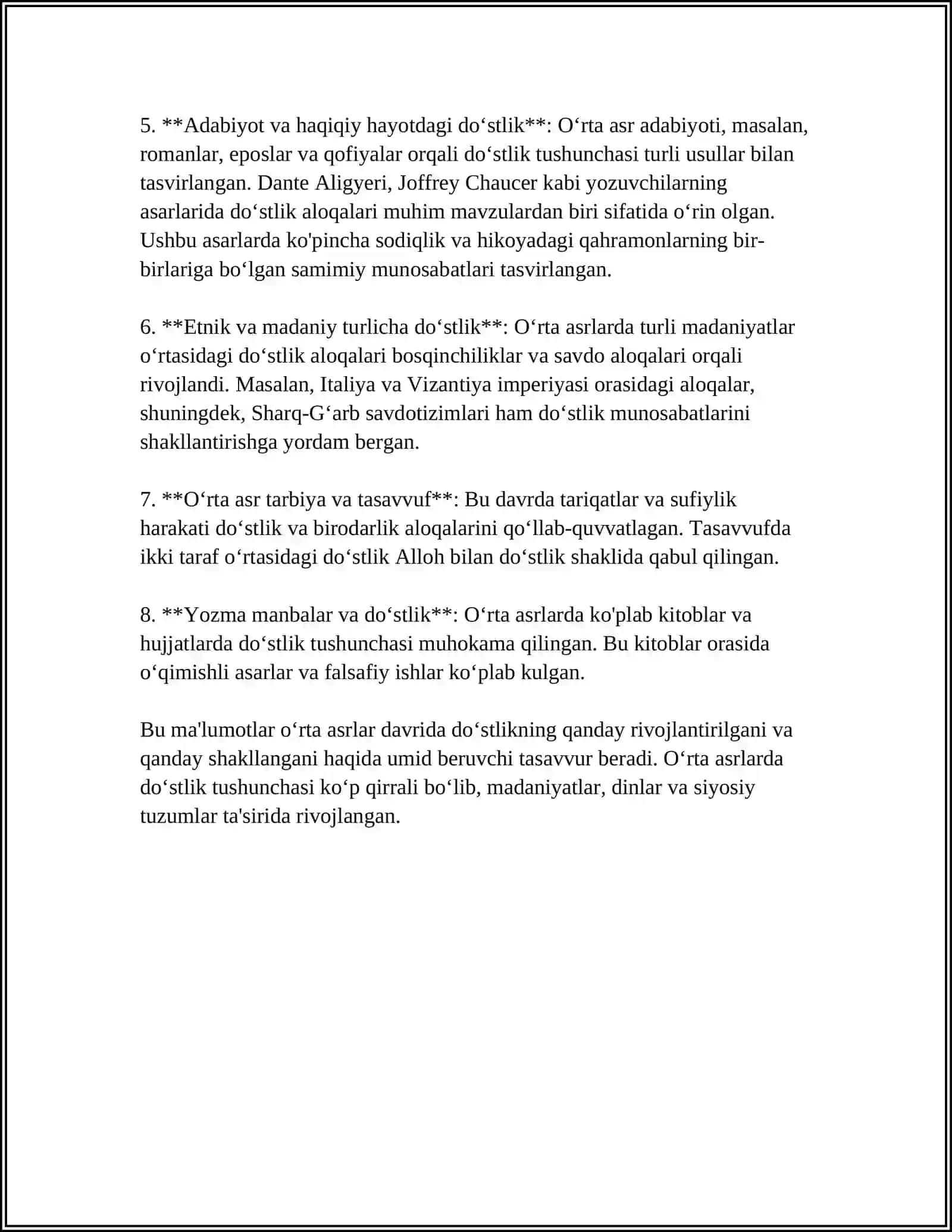 DOSTONLAR TARIXIGA MISOLLAR KELTIRING 4