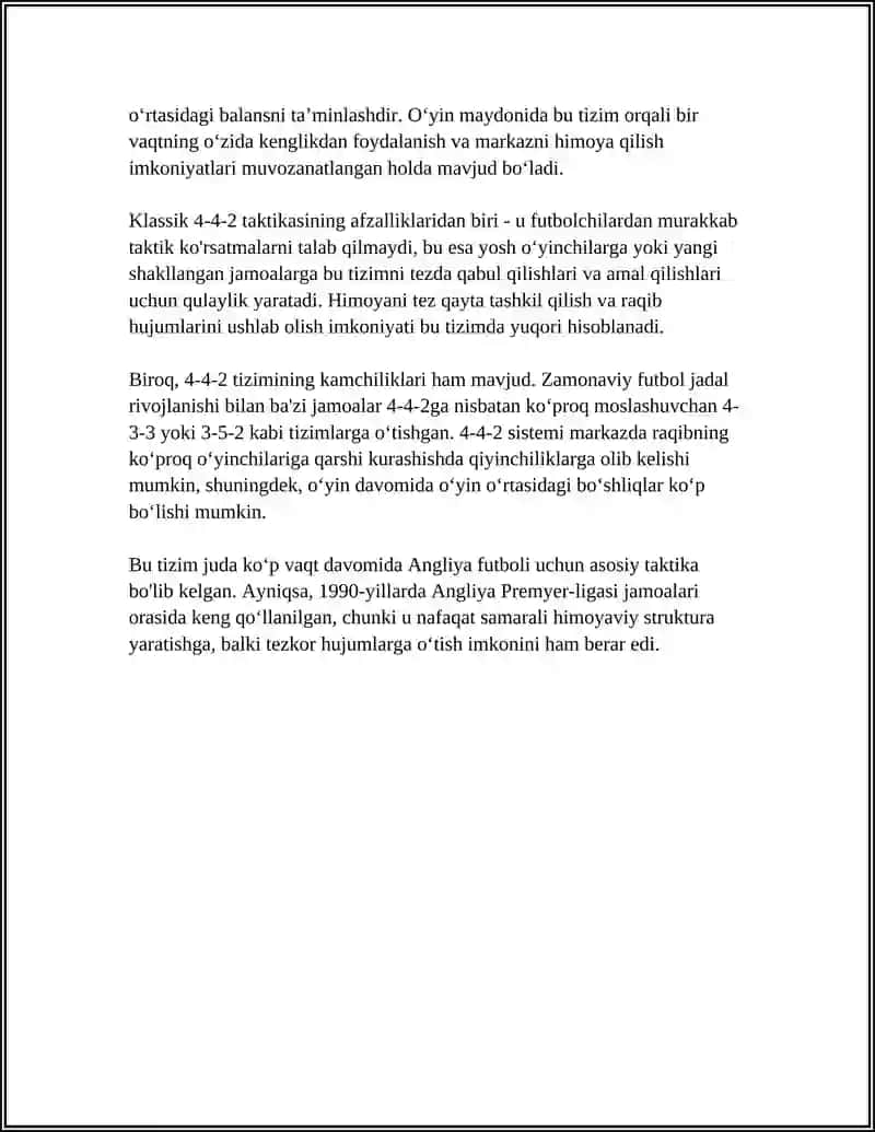 4-4-2 TAKTIK TIZIMI 4