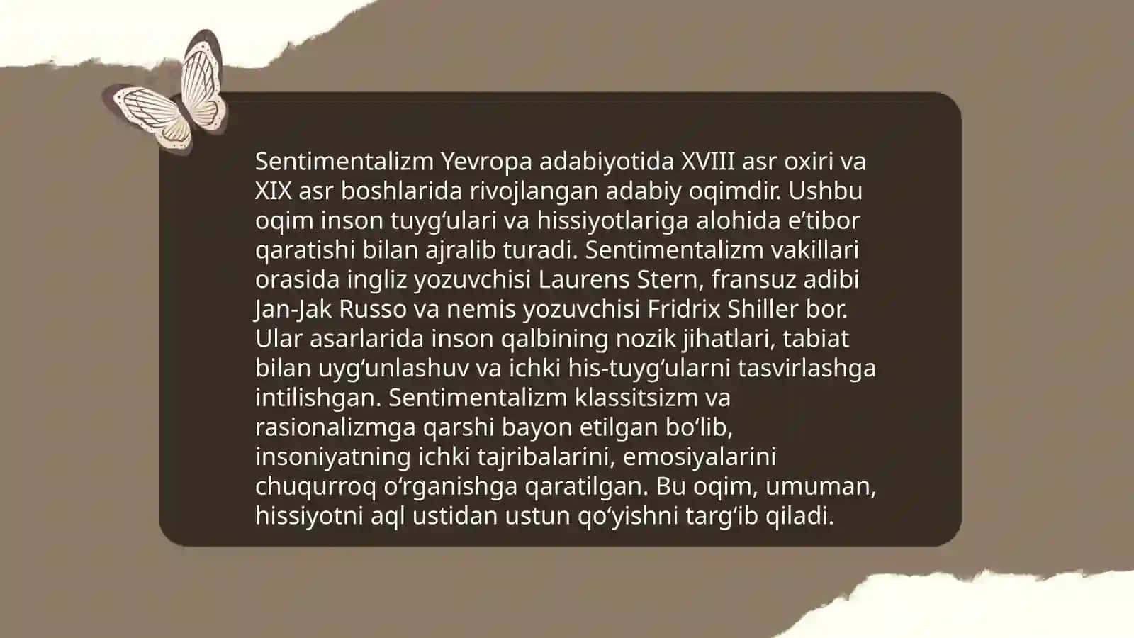 Yevropa sentimintalizm ma'daniyati 4