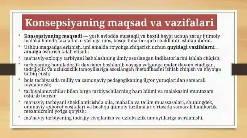 Milliy va jahon tarbiya konsepsiyalari 4