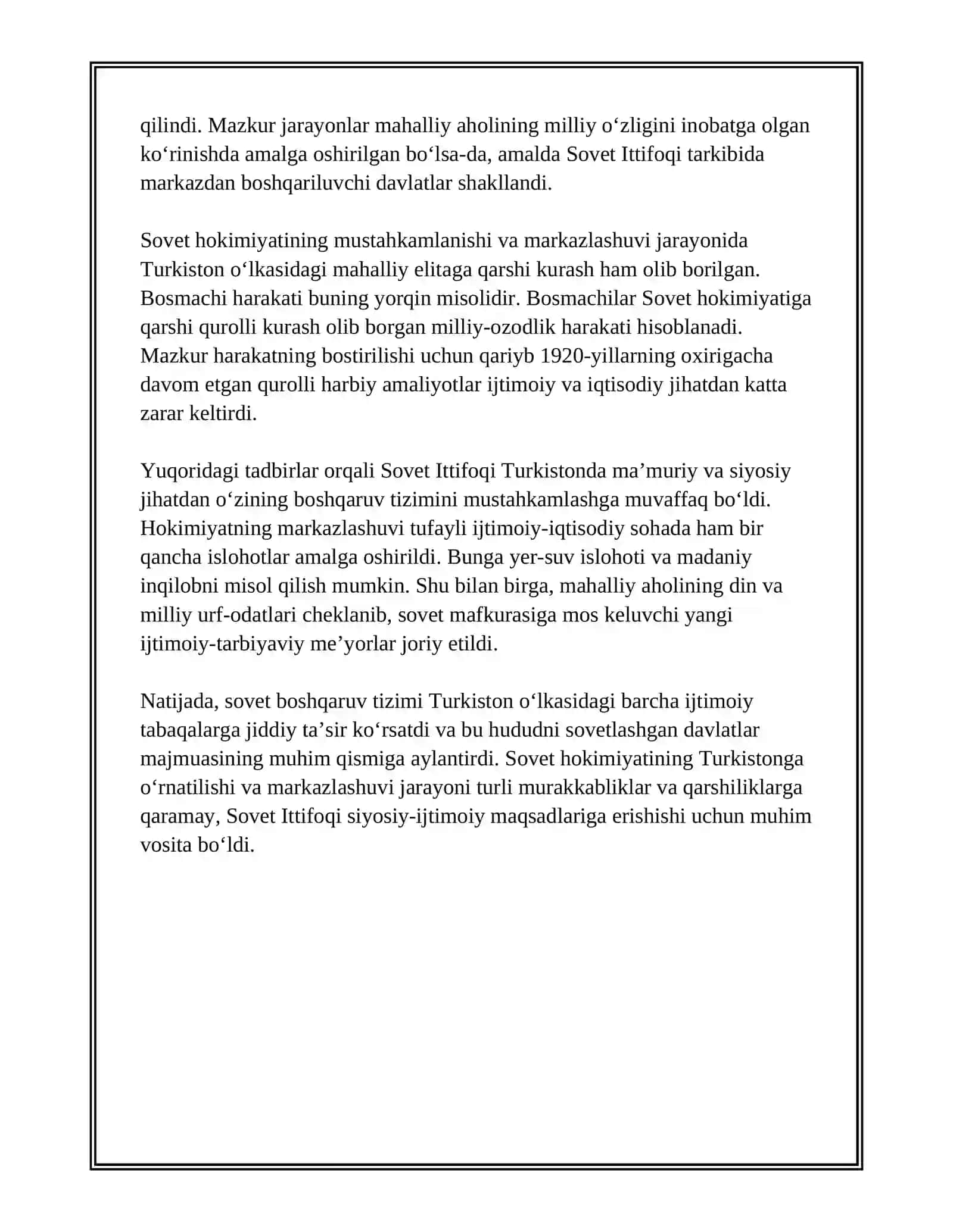 TURKISTONDA SOVET BOSHQARUV TIZIMINING MUSTAHKAMLANISHI 4
