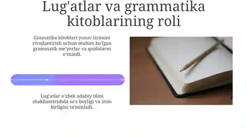 Oʻzbek adabiy tilning yozuv tizimlari taraqqiyoti 4