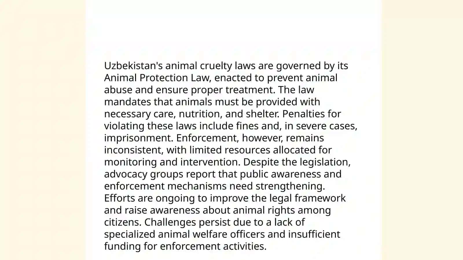 Animal mistreatment in Uzbekistan 4