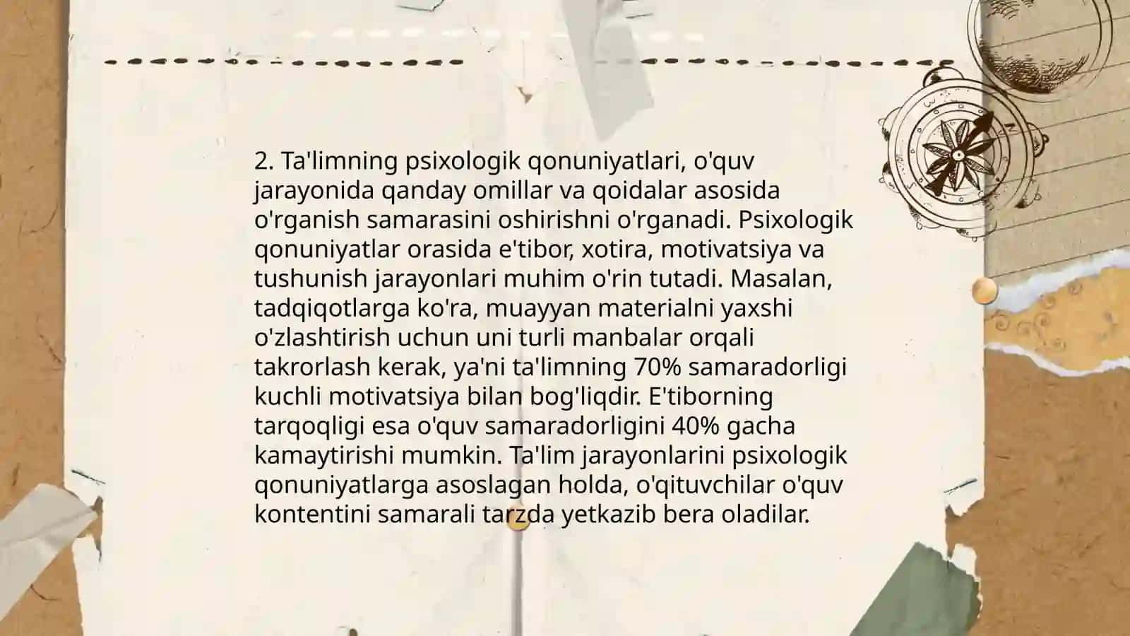 Talim qonuniyatlari 4