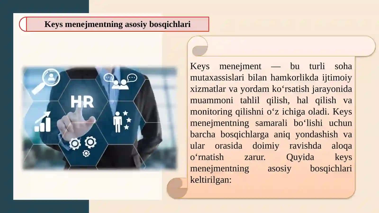 KEYS MENEJMENT JARAYONIDA TURLI SOHA MUTAXASSISLARINING ISHTIROKLARI 4
