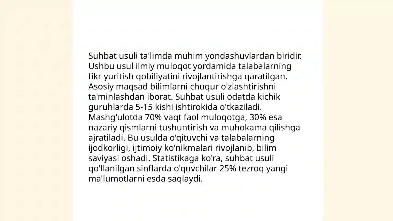 Shaxsni o'rganish metodlari 4