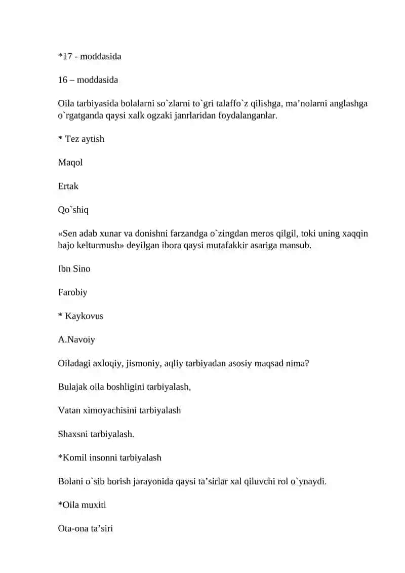 Bola tarbiyasi 4