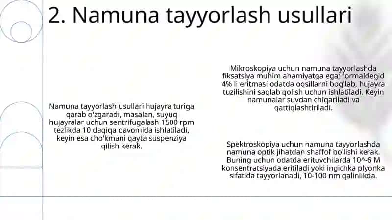 Sitofizik tekshirish metodlari 4