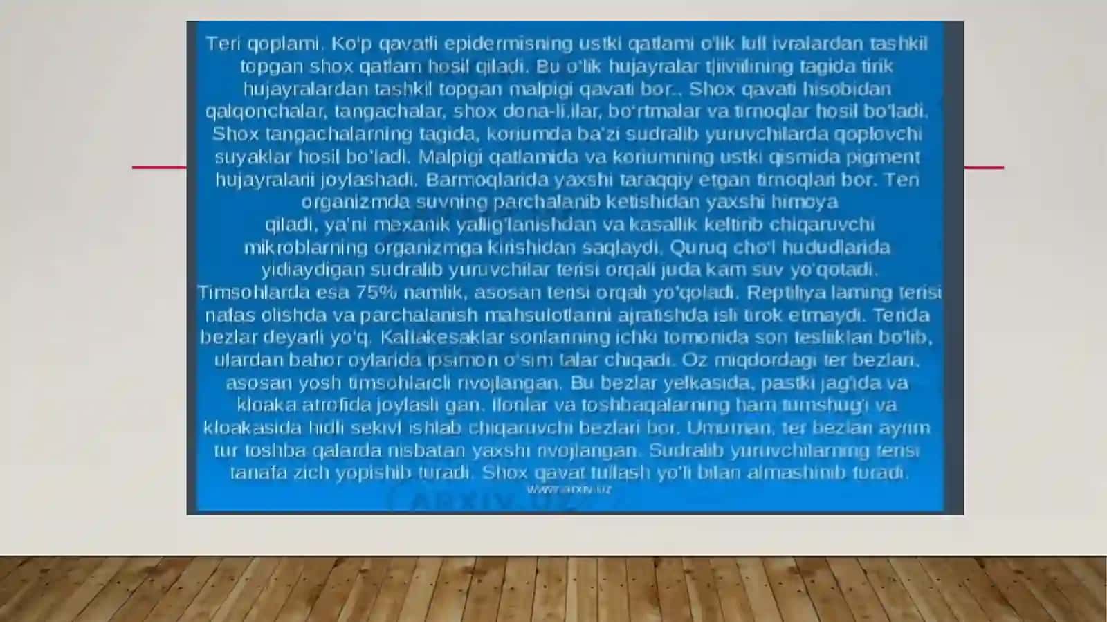 Sudralib yuruvchilar sinfi.Ildam kaltakesak 4