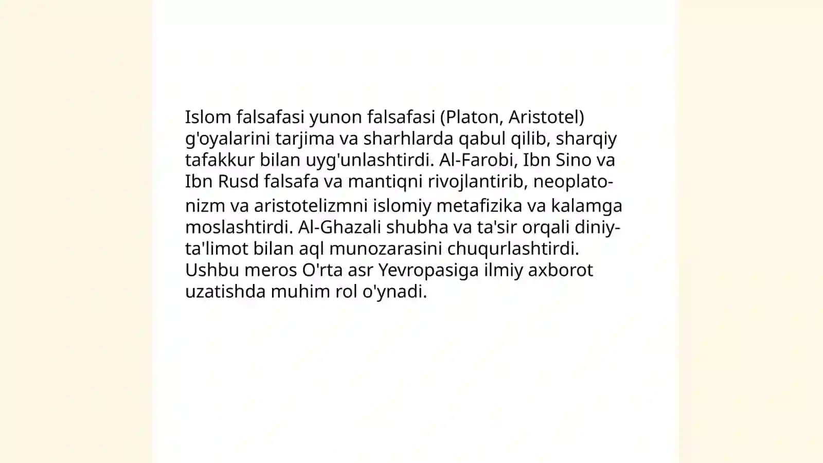 Sharq va g'arb falsafasi 4