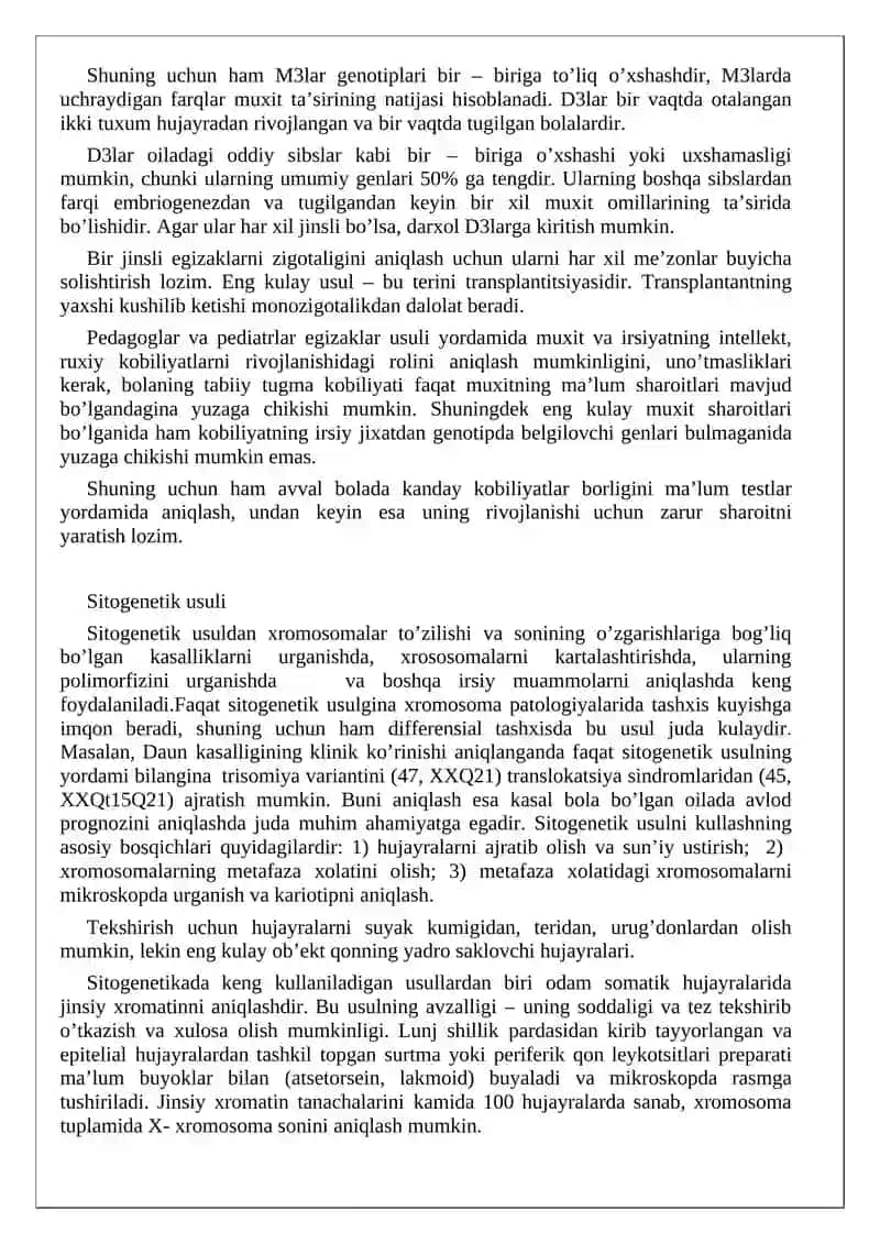 Antropogenetika usullari. Populyatsion-statistik usuli 4