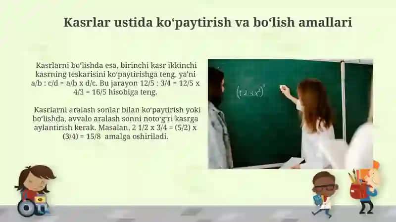 Kasr Tushunchasi Elementlarini Oʻrgatish Metodikasi 4