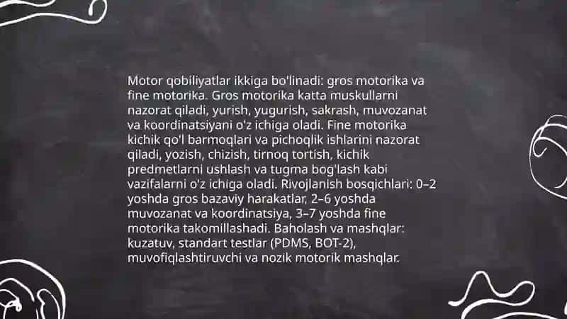 Harakat va qobiliyat 4