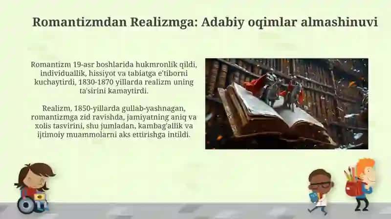 19 asr ingliz adabiyotidagi oʻzgarishlar 4