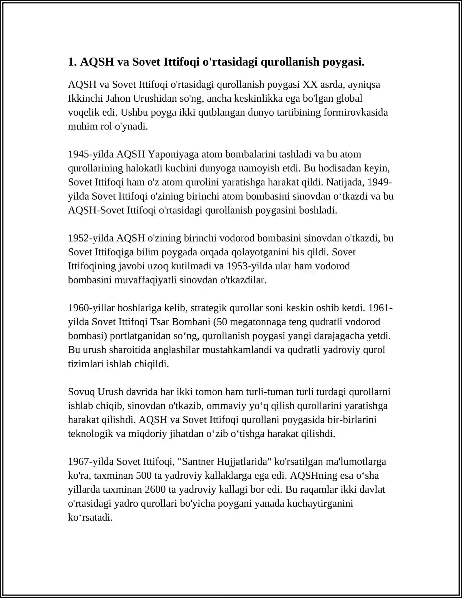 AQSH VA YEVROPA SOVUQ URUSH YILLARIDA 4