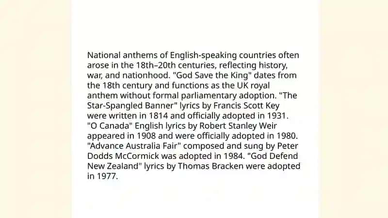 National symbols of eglish-speaking countries 4