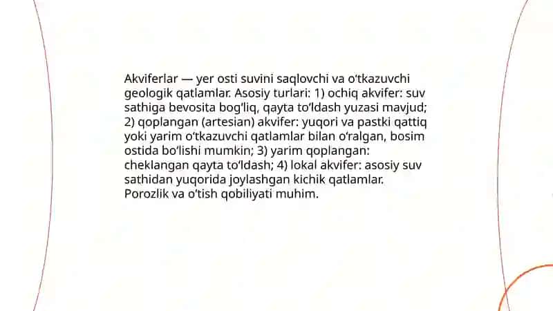Yer osti suvlari 4
