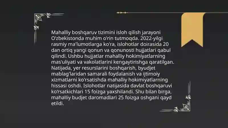 Mustaqillik yillarida davlat boshqaruv tizimida amalga oshirilayotgan islohotlar 4