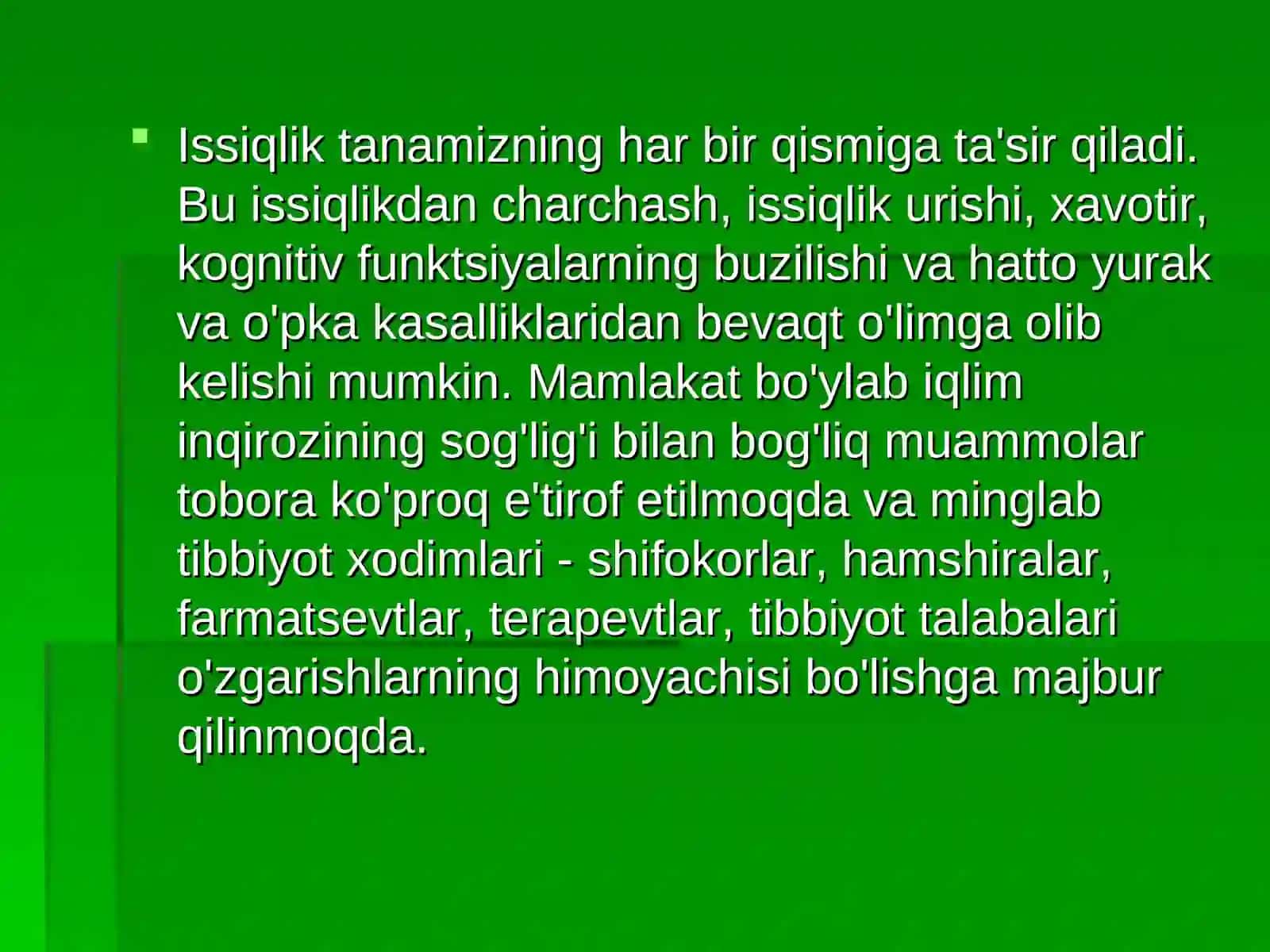 Insoniyat jamiyati rivojida iqlimning ta’siri 4