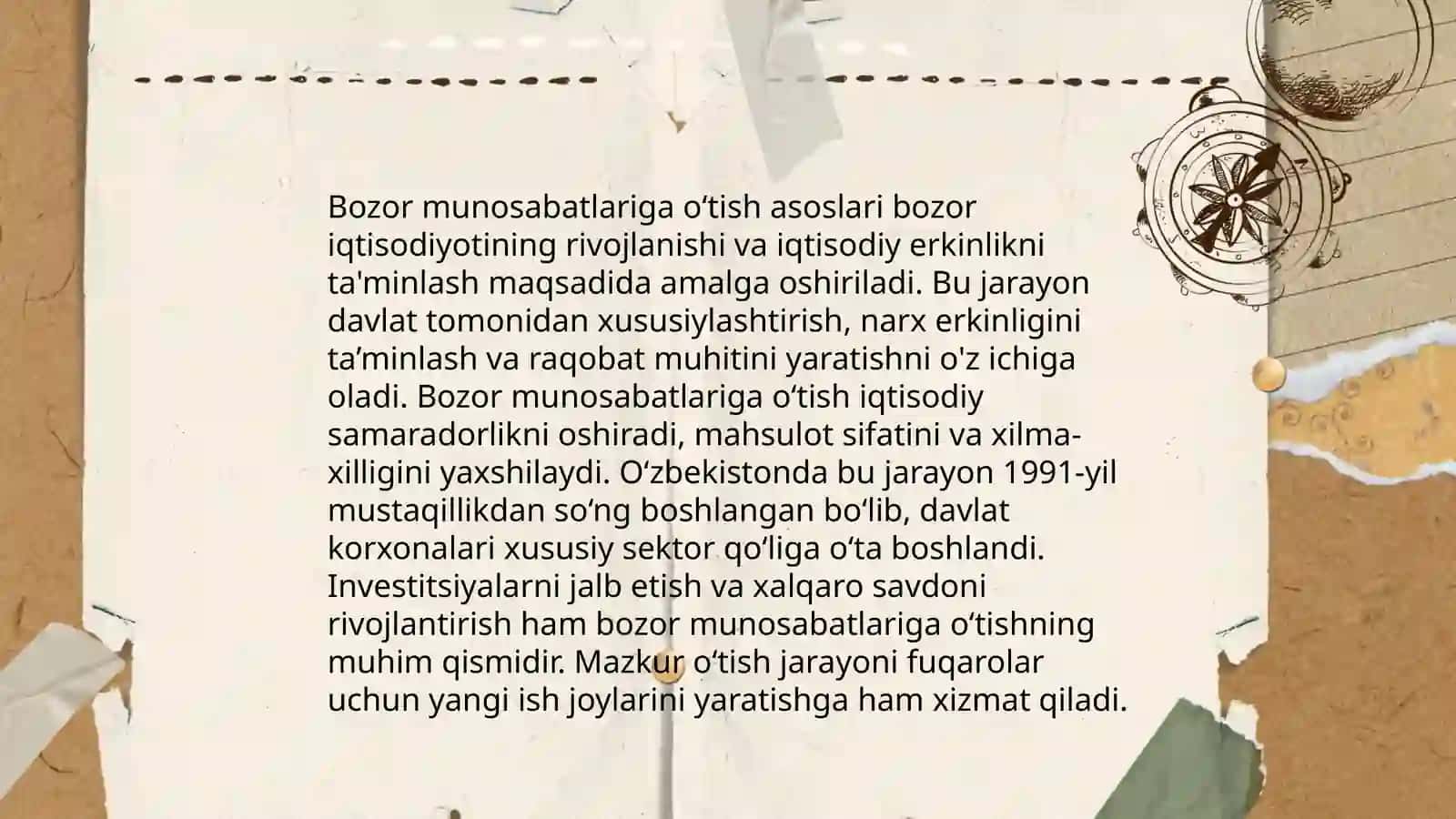 Oʻzbekiston respublikasidagi mamuriy buyruqbozlik tizimidan bozor munosabatlariga o'tish davri kansepsiyasi 4
