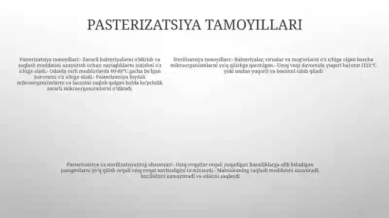 Pasterizatsiyalash Va Sterilizatsiyalash 4