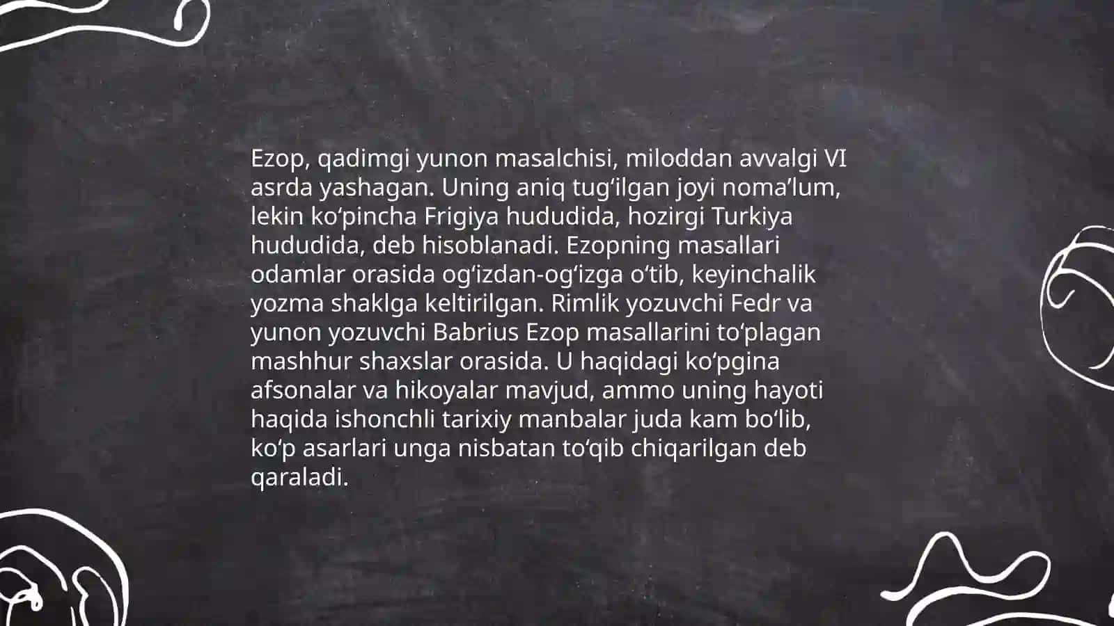 Ezop hayoti va ijodi va masallari 4