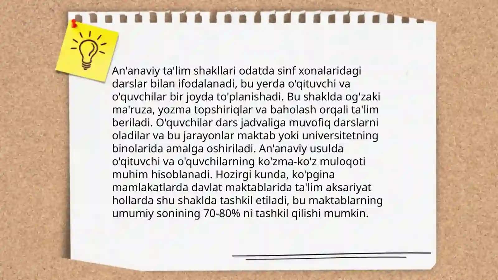 Ta'lim shaklini tashkil etish shakllari va vositalari 4