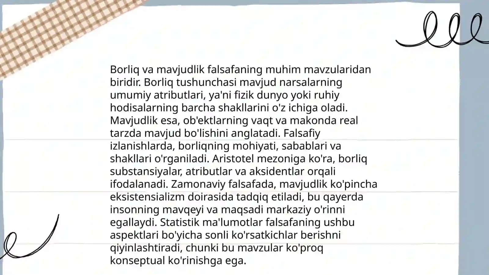 Borliq falsafasi 4