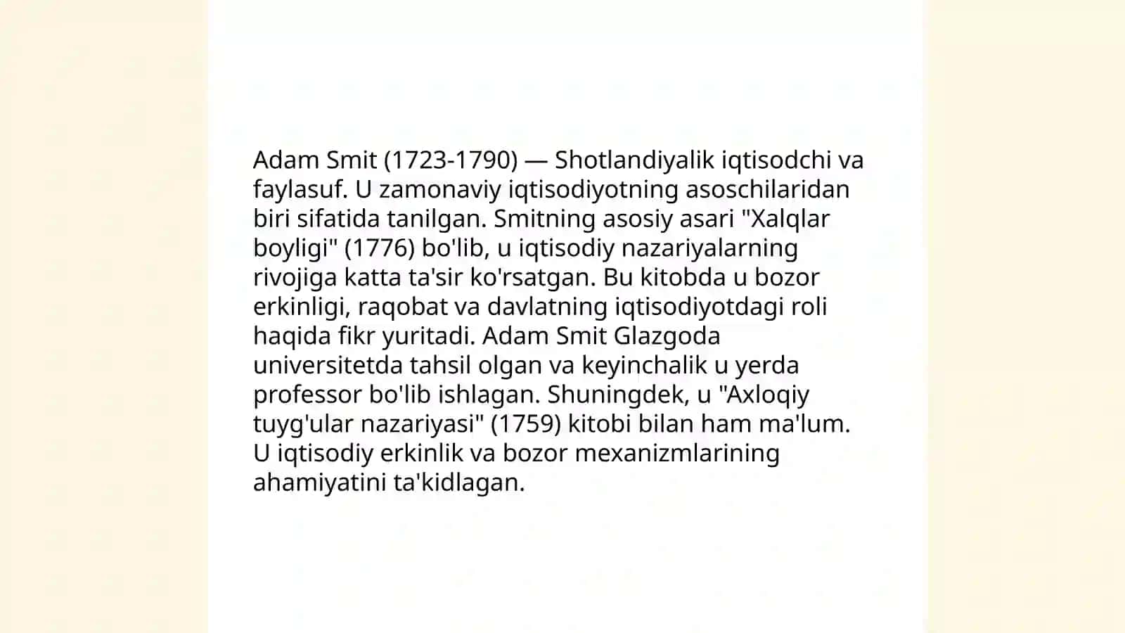Adam Smitning iqtisodiy nazariyalari 4