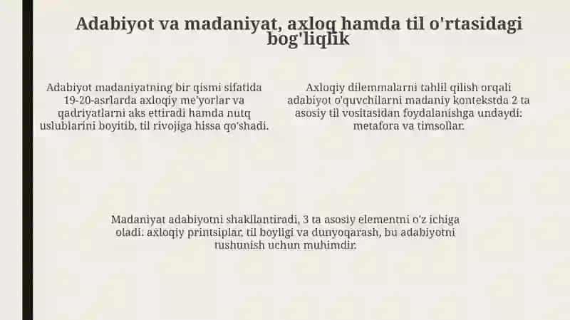 Adabiyotoʻqitishningmaqsadivavazifalari 4