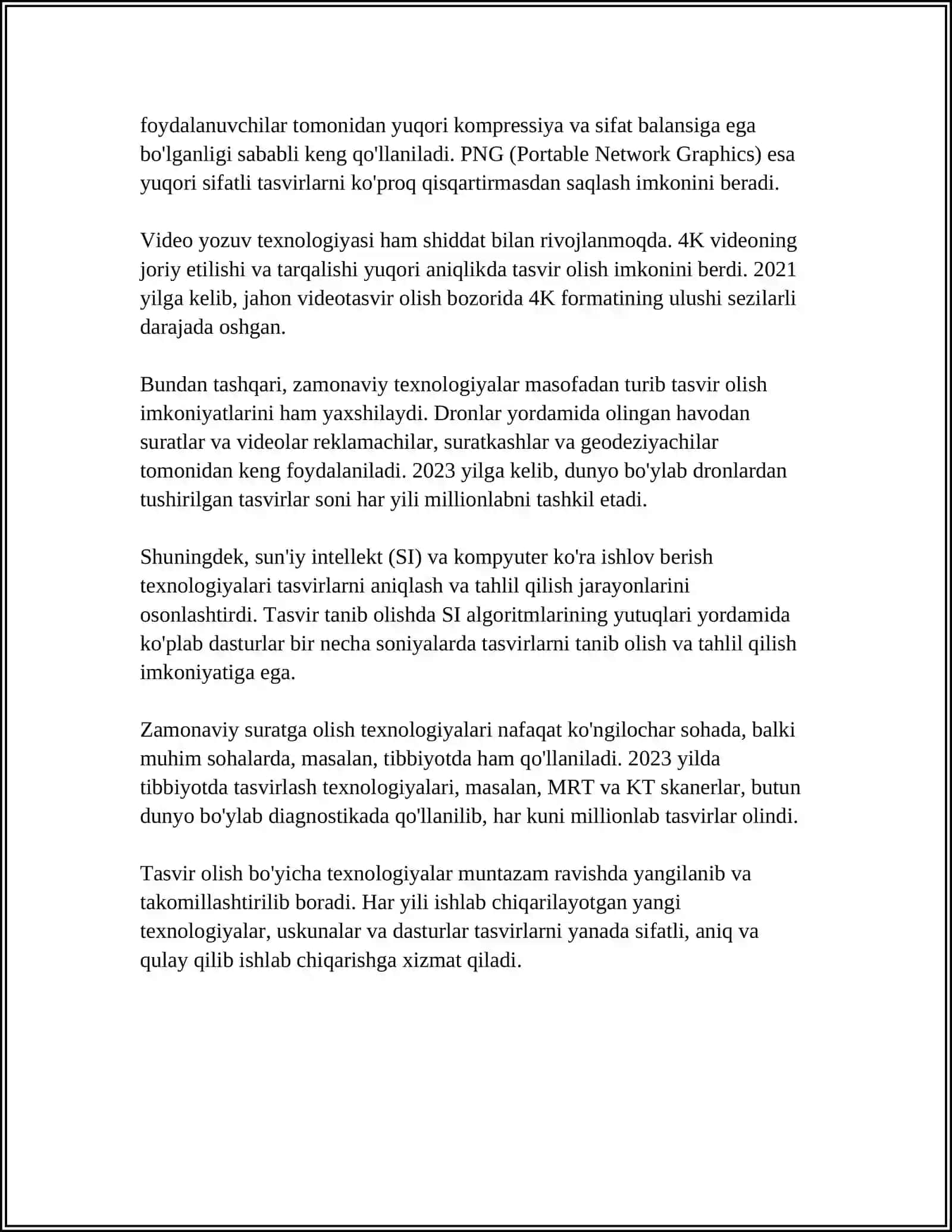 AVTOMOBIL YO‘LLARINI QIDIRUVIDA TASVIR OLISH ASOSINI YARATISH USULLARI 4