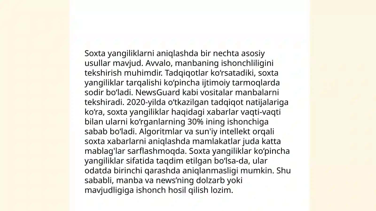 Media savodxonlikning ahamiyati 4