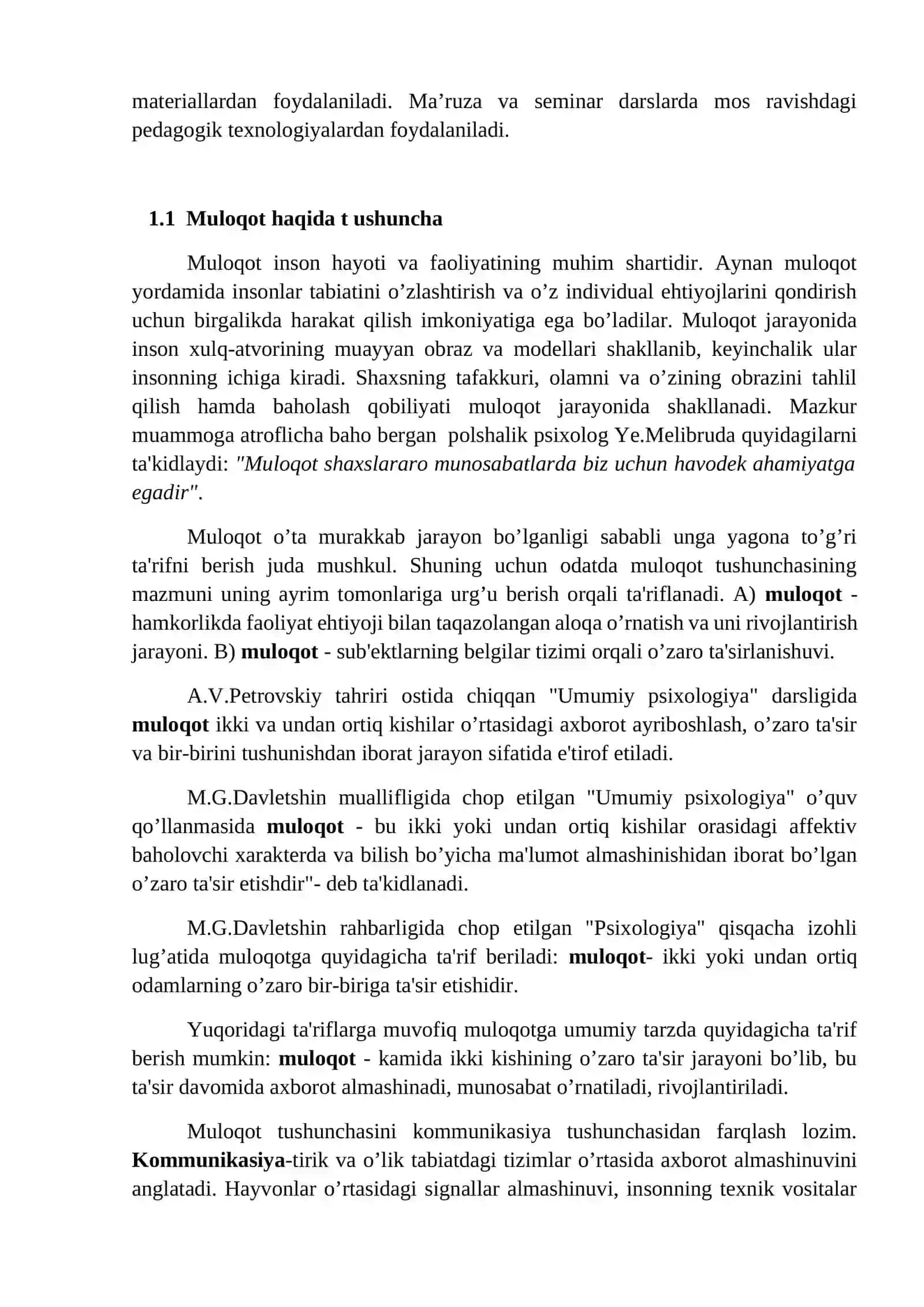 MULOQOT HAQIDA TUSHUNCHA 4
