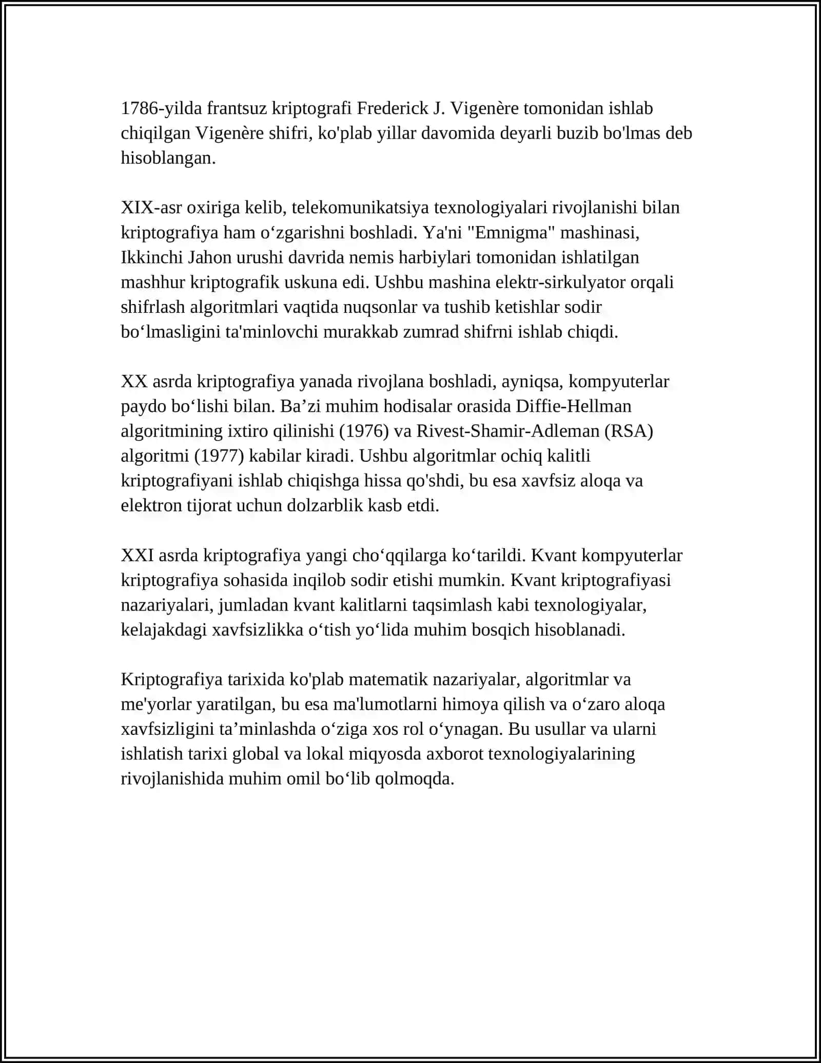 AXBOROTNI HIMOYALASHNING KRIPTOGRAFIK USULLARI 4
