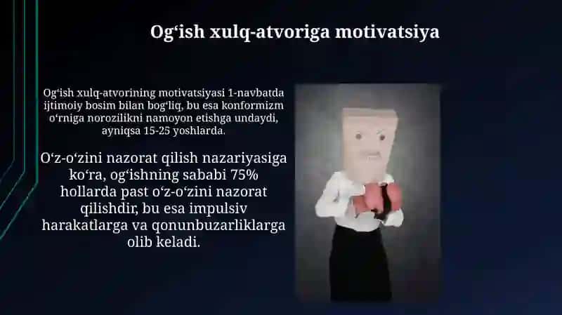 Og'ishgan xulq motivatsiyasi 4