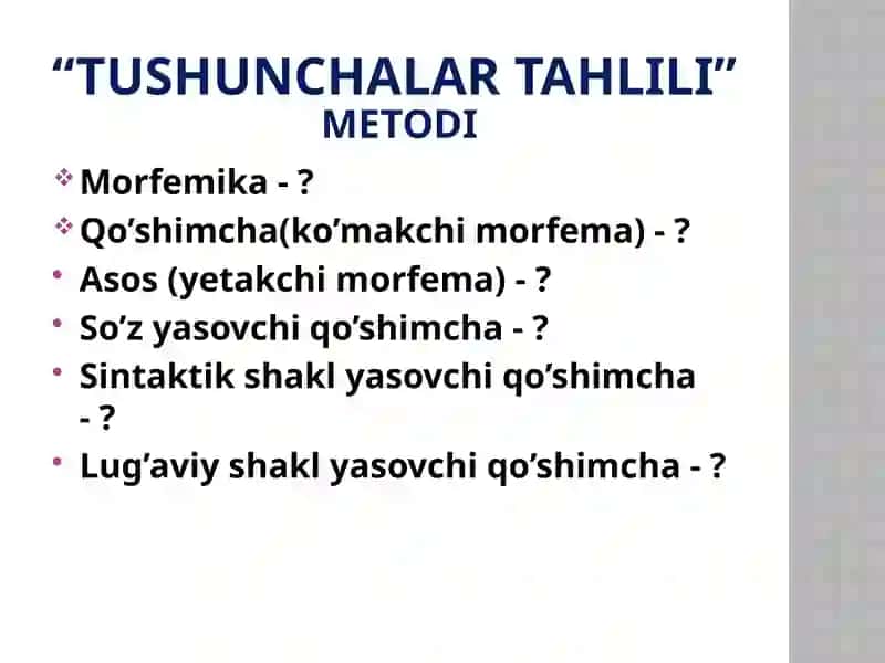 Tushunchalar tahlili metodlari 4