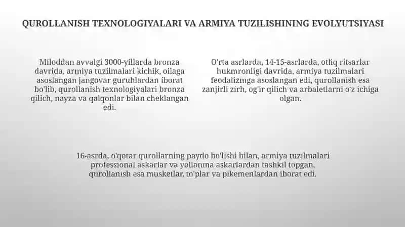 Qadimgi dunyoda va O'rta asrlarda urush odatlarining shakllanishi 4