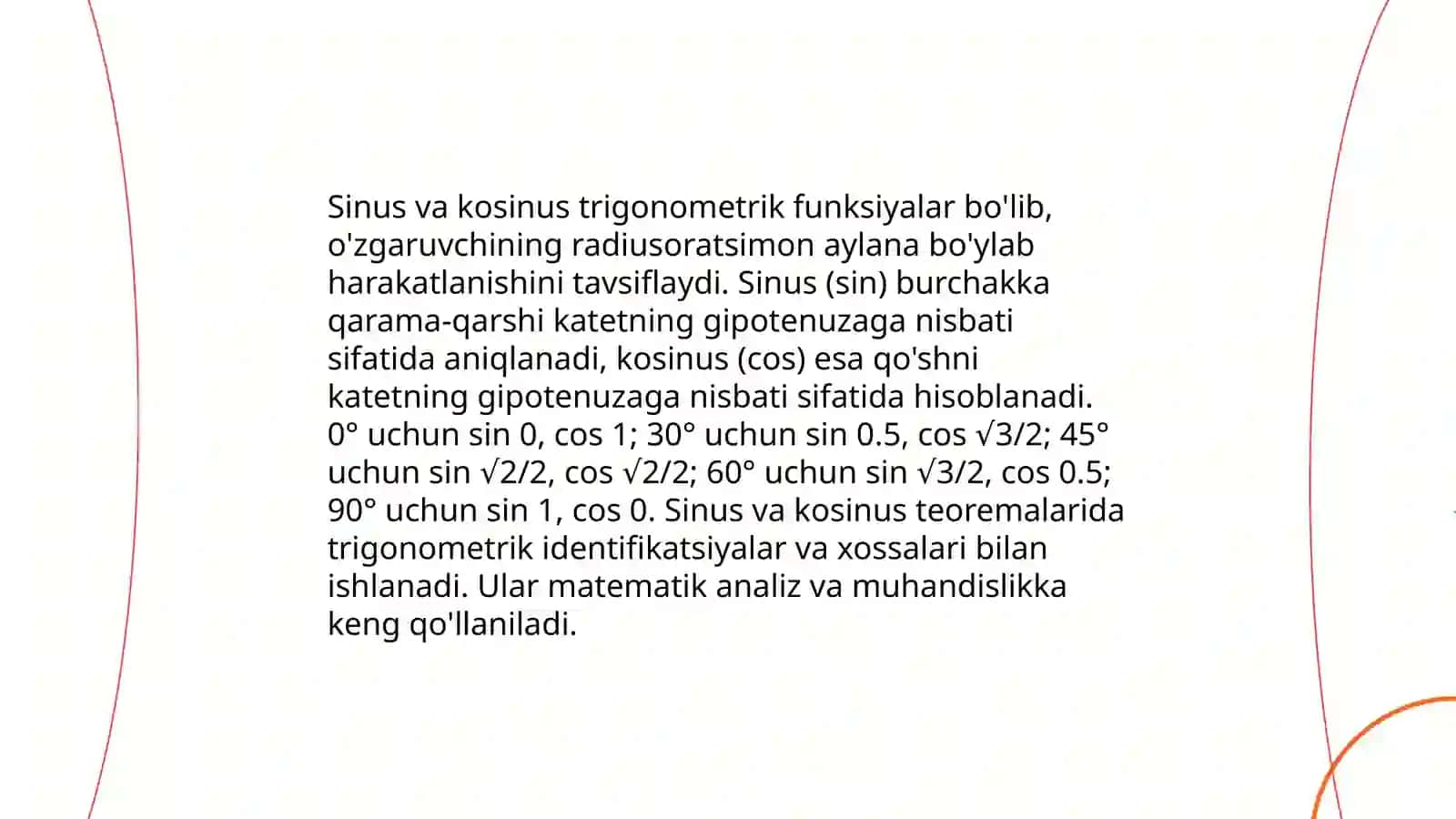 Trigonometriya asoslari 4